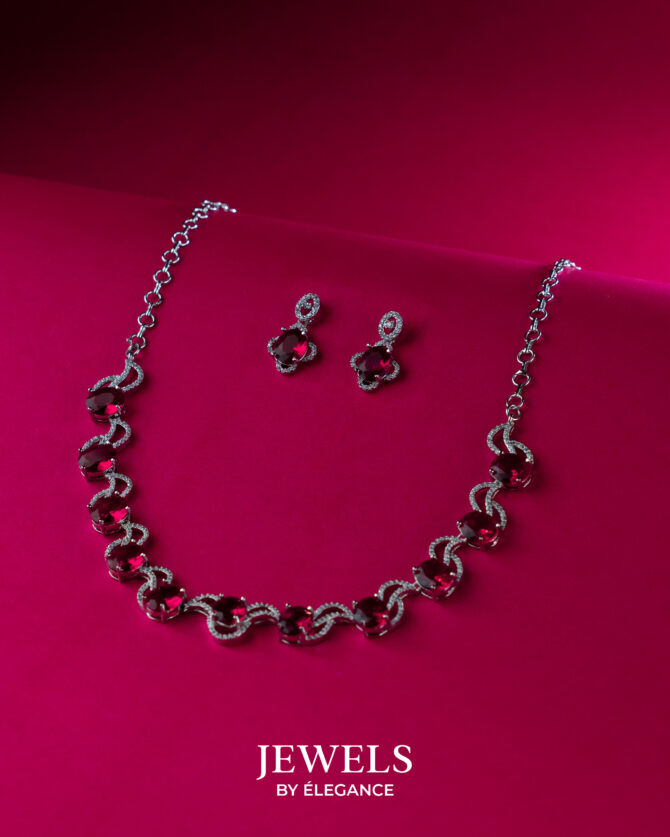 Crystal Vine Necklace Set – Jewels by Élegance