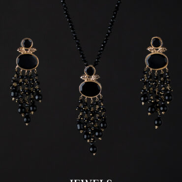 Midnight Cascade Necklace Set – Jewels by Élegance